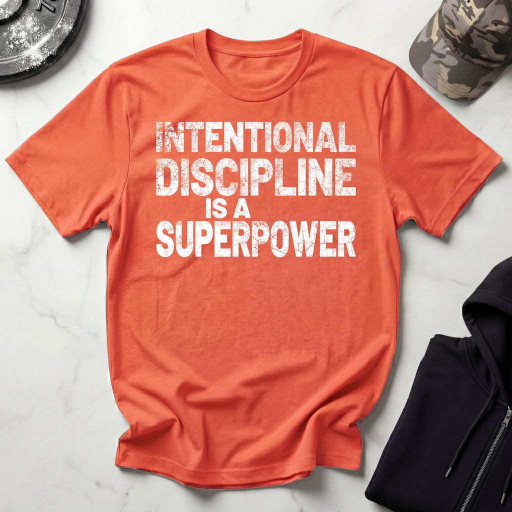 Intentional Discipline Is A Superpower Gym T-Shirt