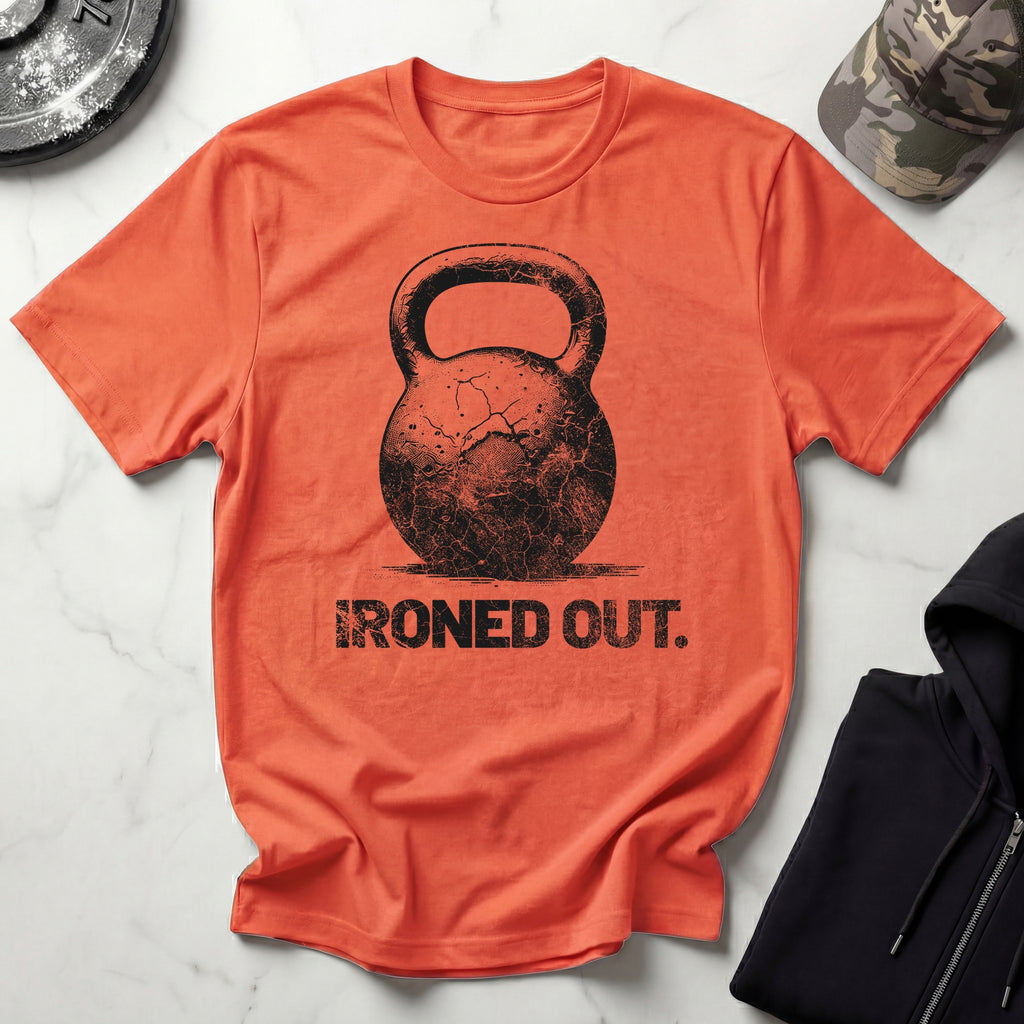 Ironed Out Kettlebell Retro Gym T-Shirt