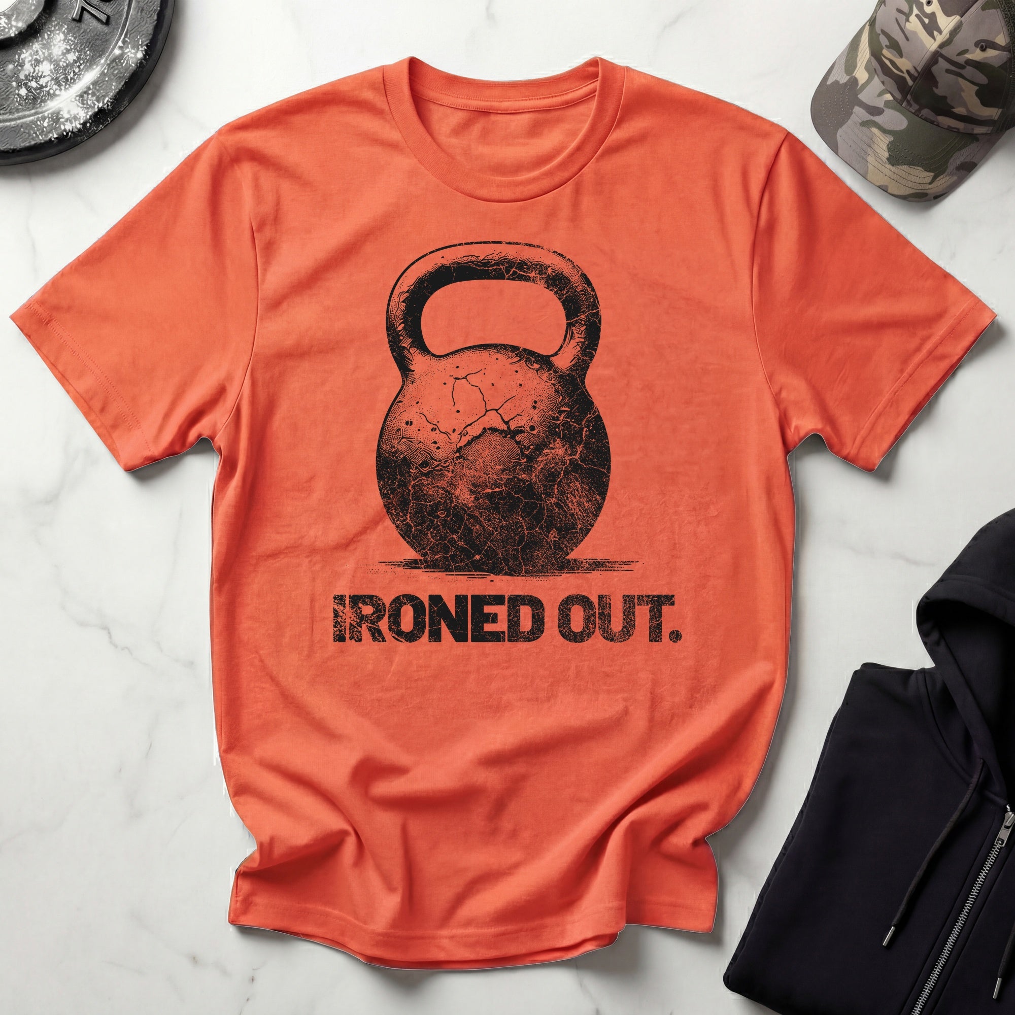Ironed Out Kettlebell Retro Gym T-Shirt