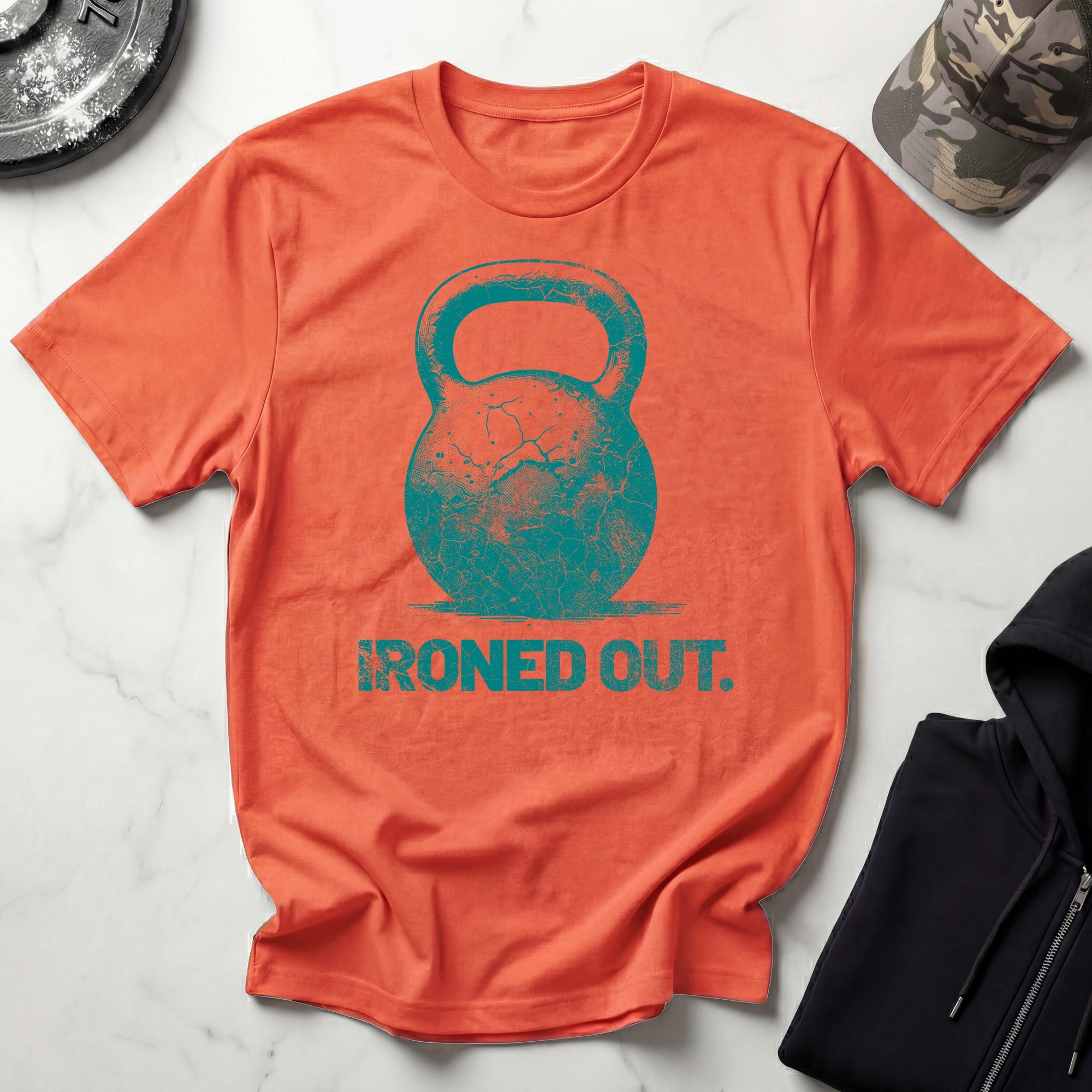 Ironed Out Kettlebell Vintage Gym T-Shirt