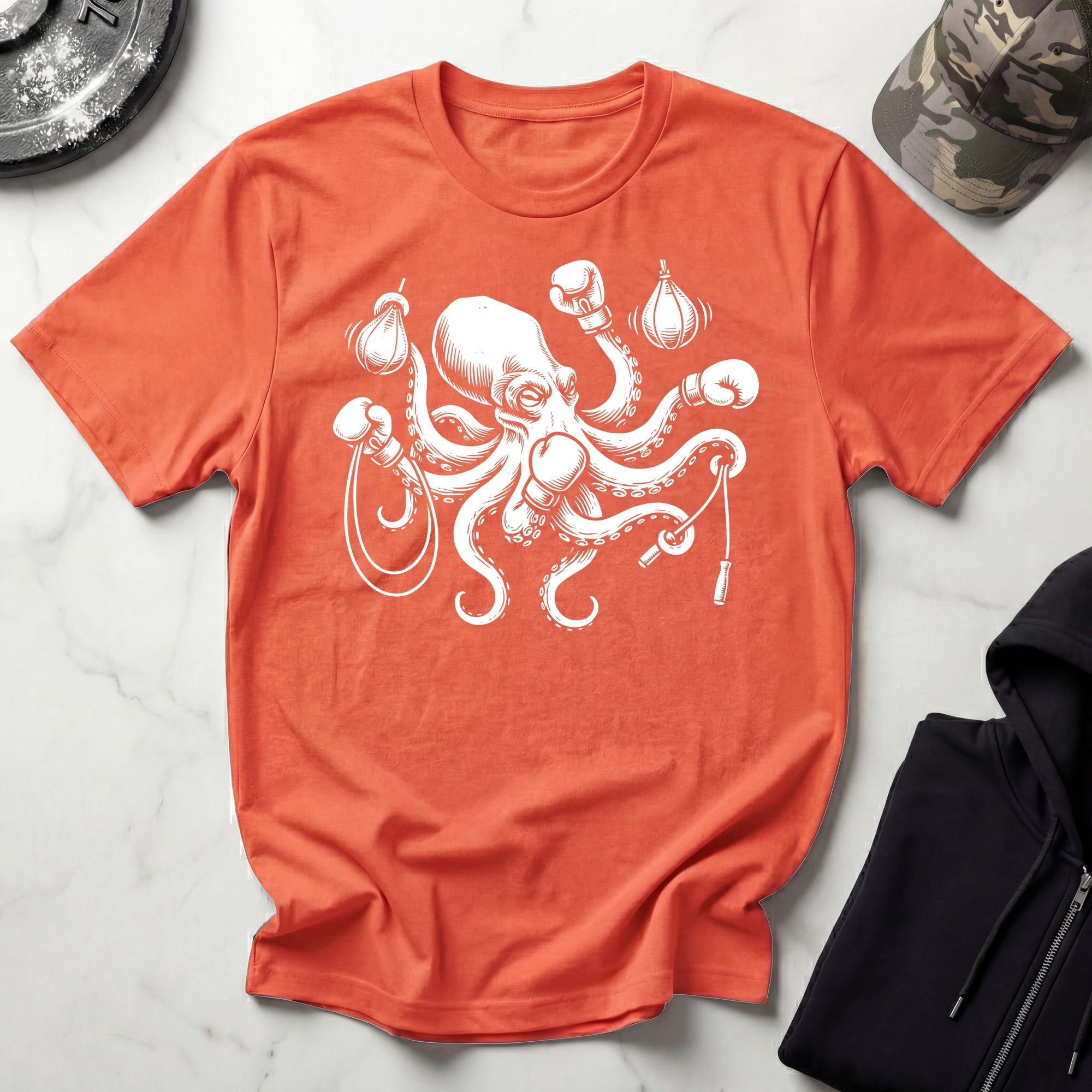 Kraken Boxer Vintage Graphic Gym T-Shirt