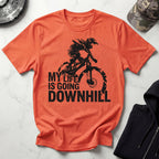 MTB Downhill Vintage Graphic Gym T-Shirt