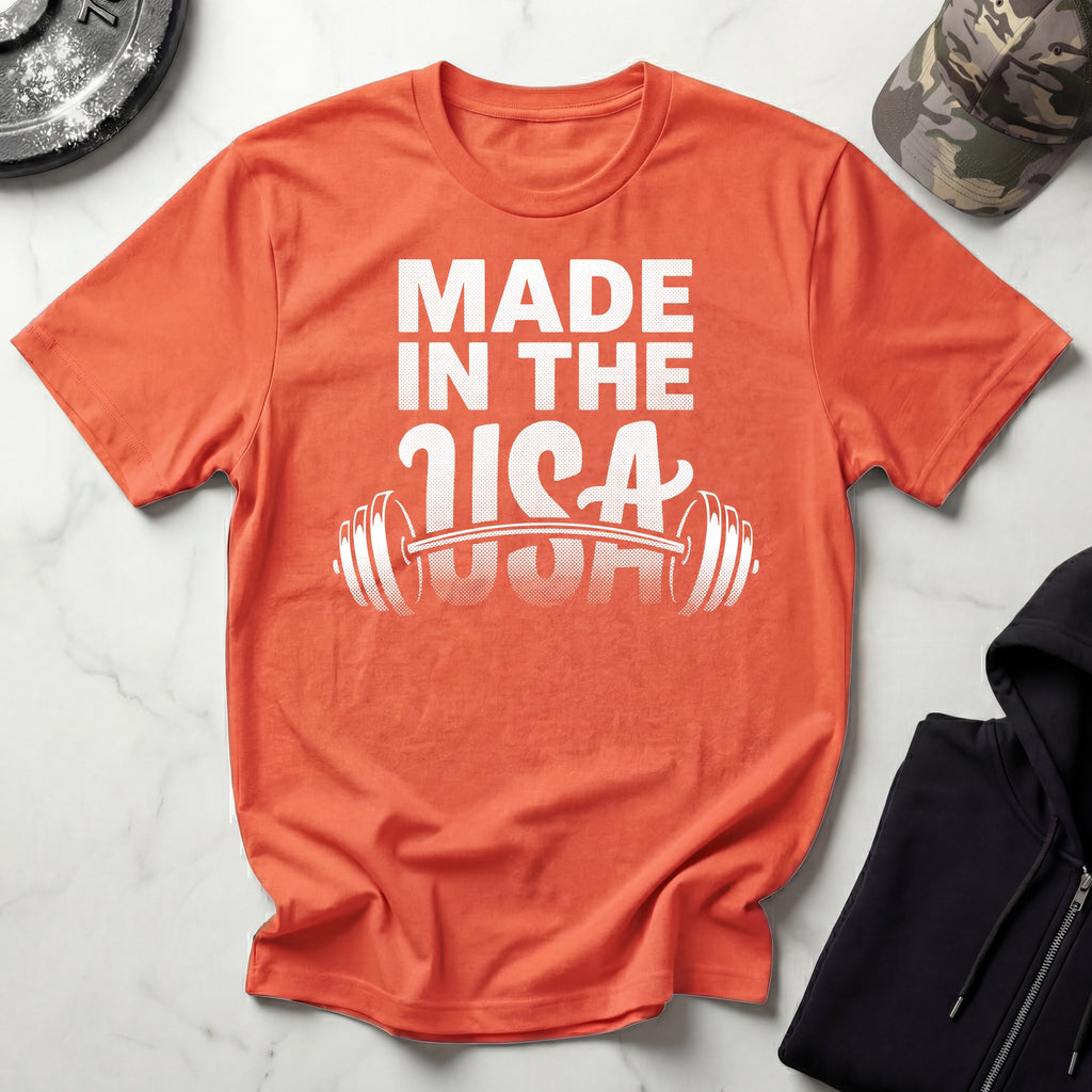 USA Weights Training Retro Gym T-Shirt