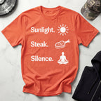 Sunlight Steak Silence Neuro Health Gym T-Shirt