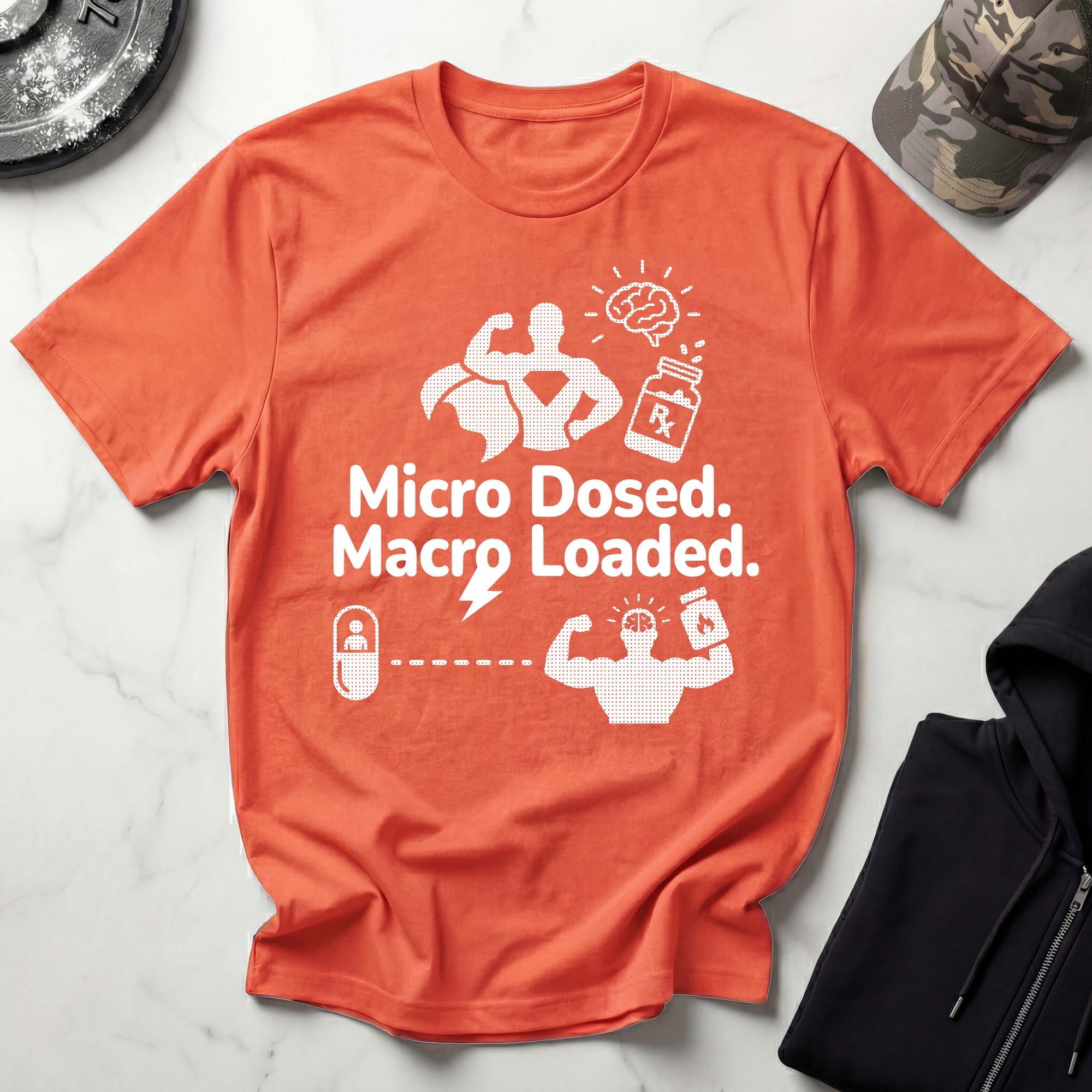 Micro Dosed Macro Loaded Graphic Gym T-Shirt