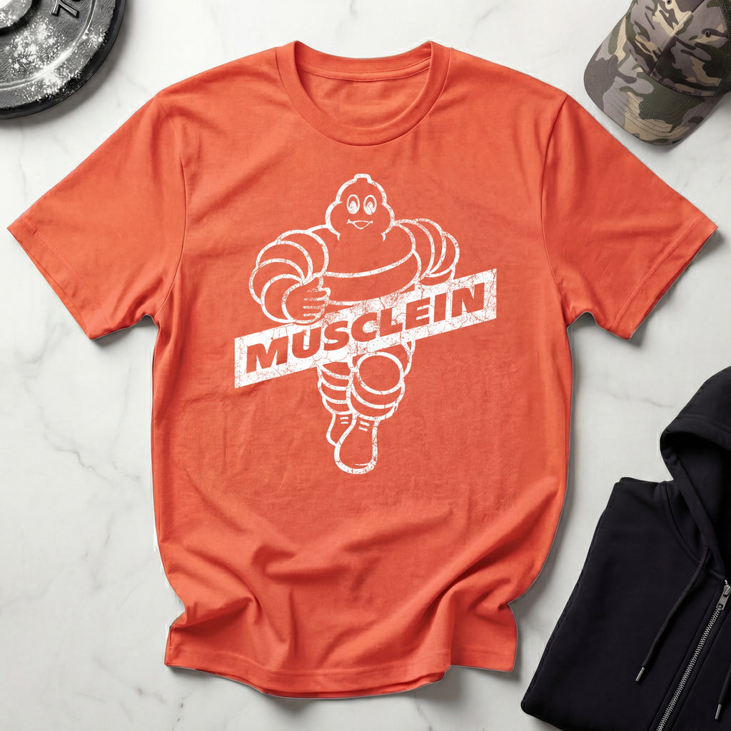 Musclein Man Graphic Vintage Gym T-Shirt
