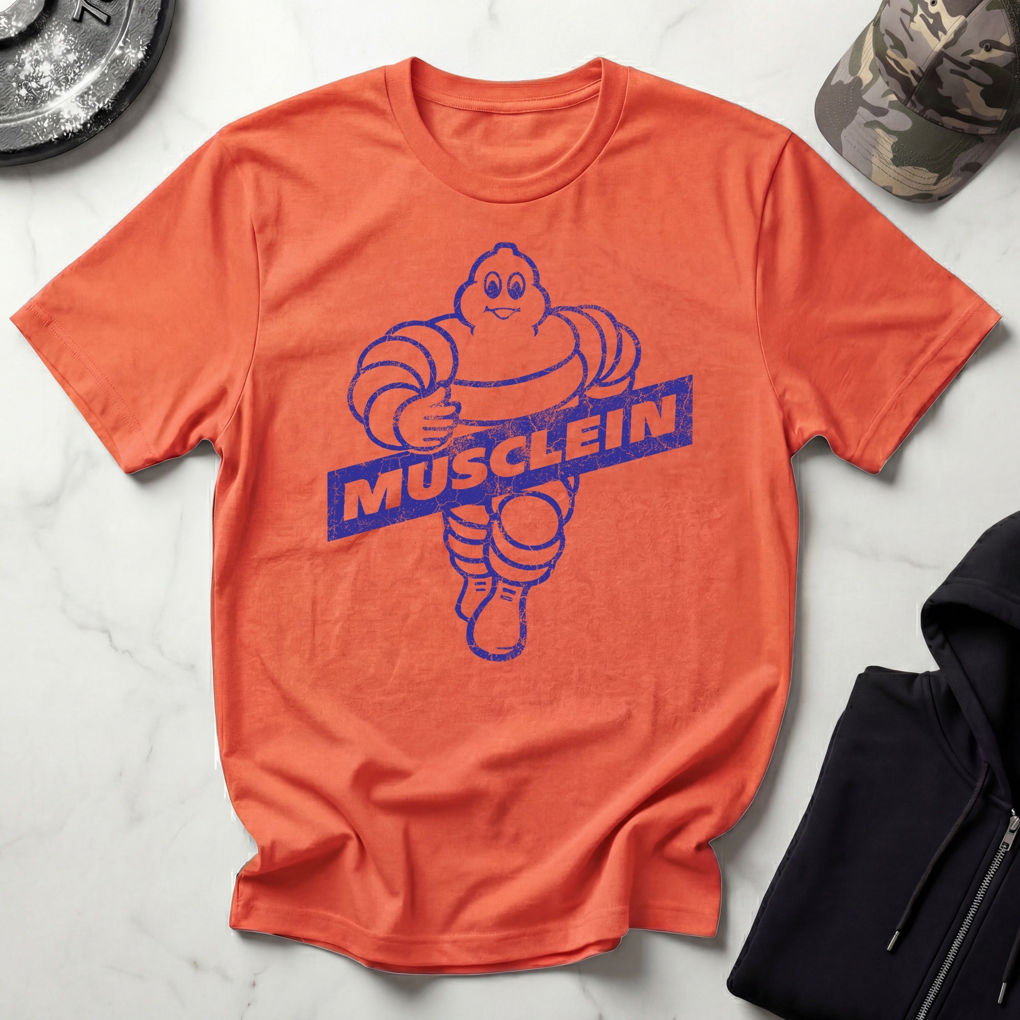 Musclin Man Graphic Vintage Gym T-Shirt
