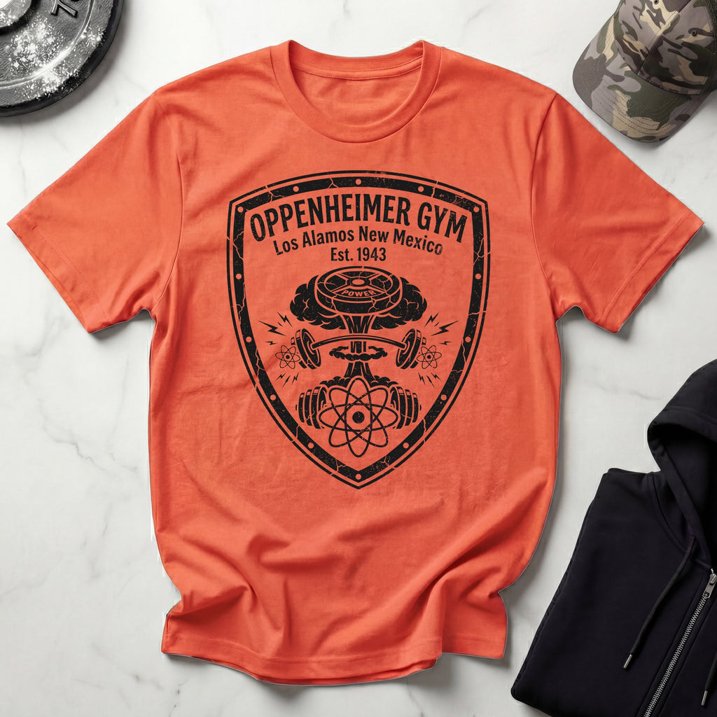Oppenheimer Explosive Vintage Insignia Gym Tee