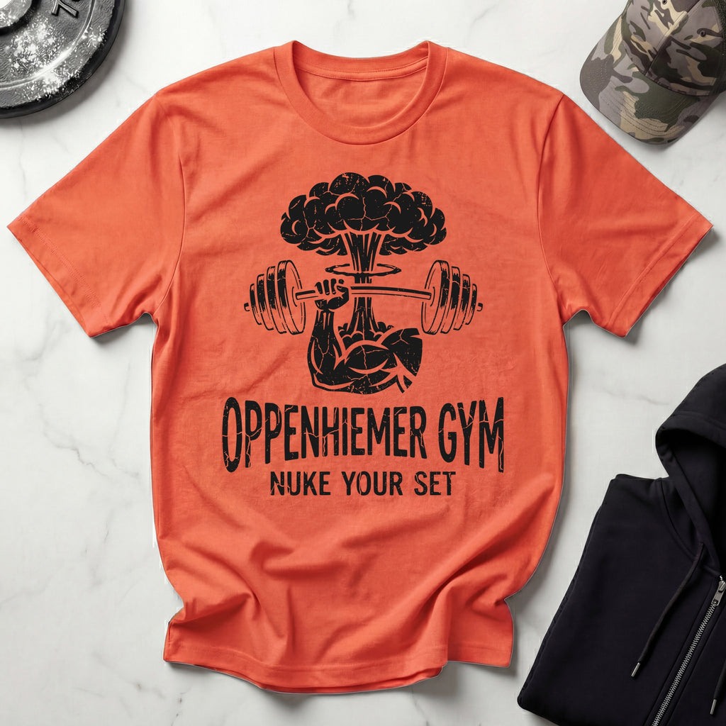 Oppenheimer Explosive Science Vintage Insignia Gym Tee