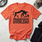Progressive Overload Graphic Vintage Gym T-Shirt