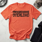 Progressive Overload Typographic Vintage Gym T-Shirt