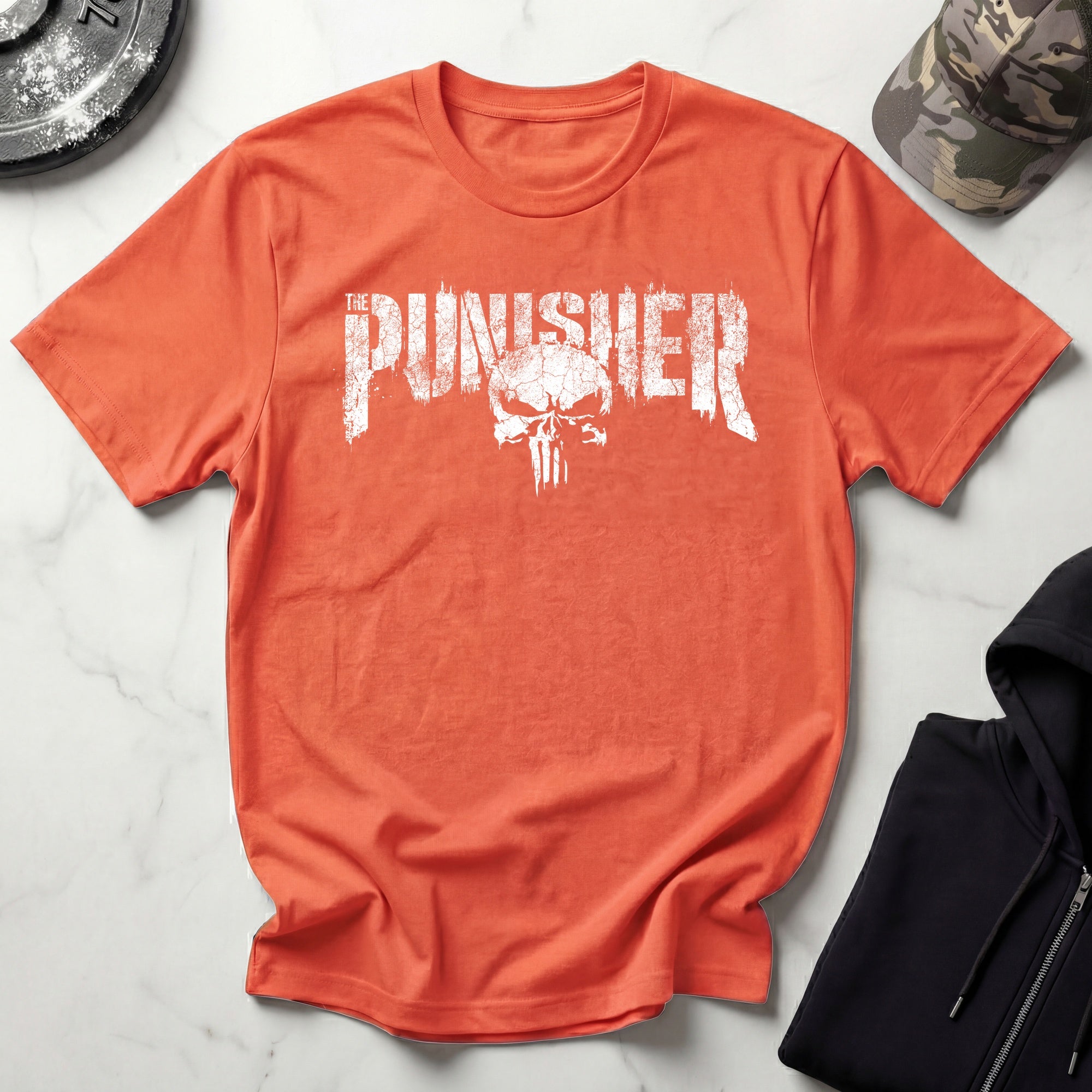 Punisher Grunge Graphic Gym T-Shirt