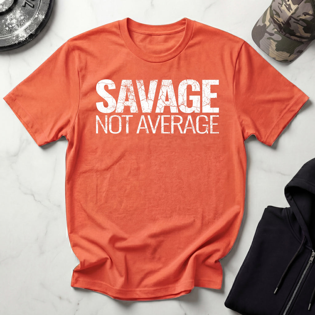 Savage Not Average Graphic Gym T-Shirt