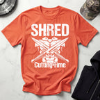 Shred Cutting Time Knife Graphic Vintage Gym T-Shirt
