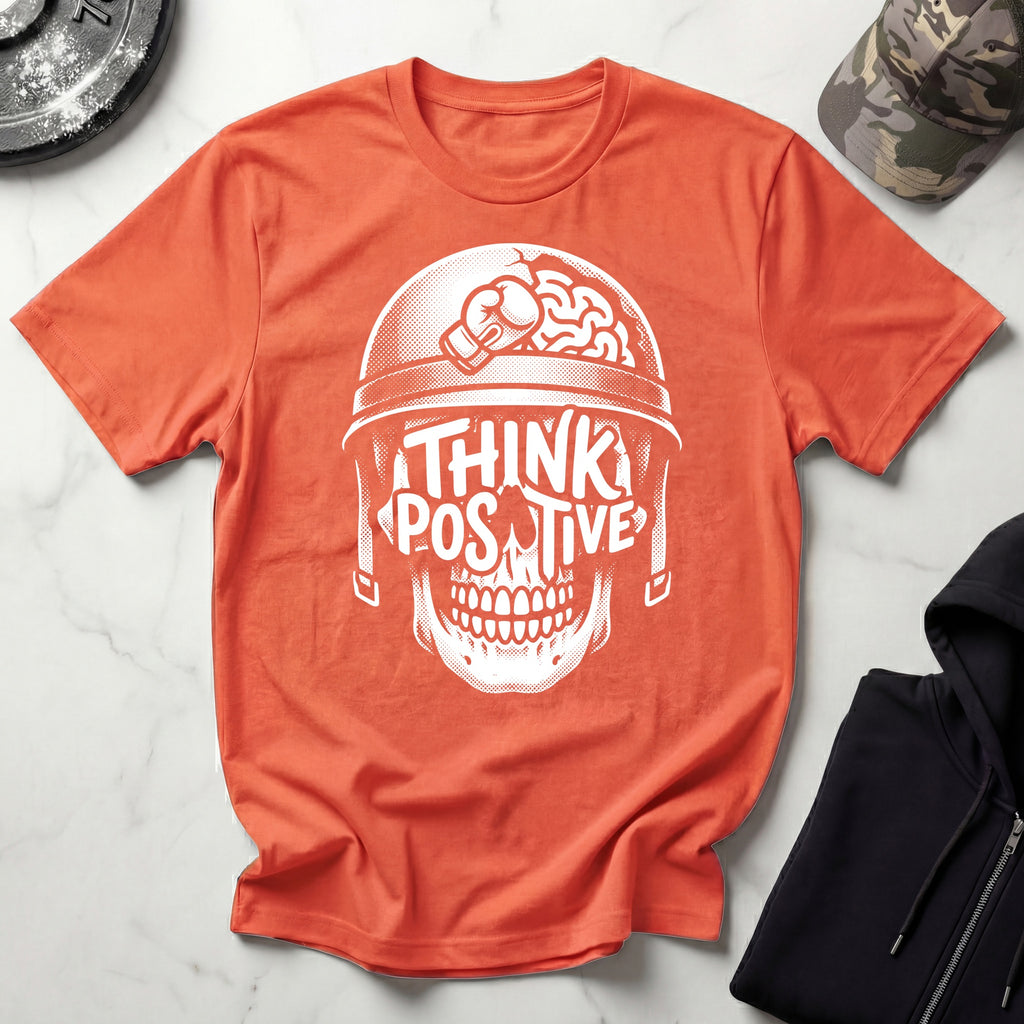 Think Positive Boxing Training Mindset Gym T-Shirt