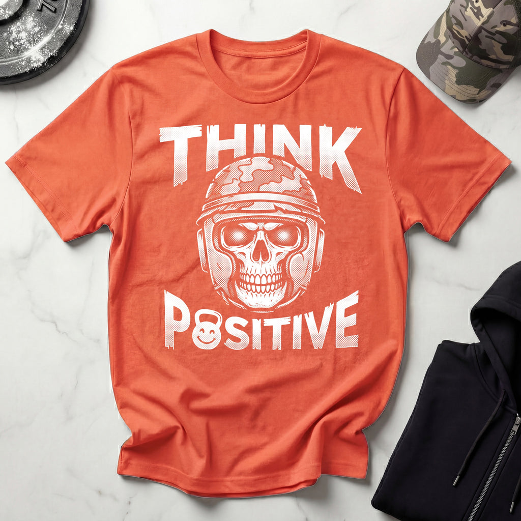 Think Positive Military Training Mindset Gym T-Shirt