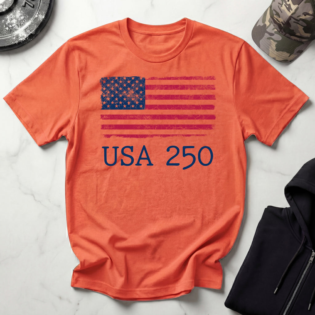USA 250 Freedom Flag Vintage Gym T-Shirt