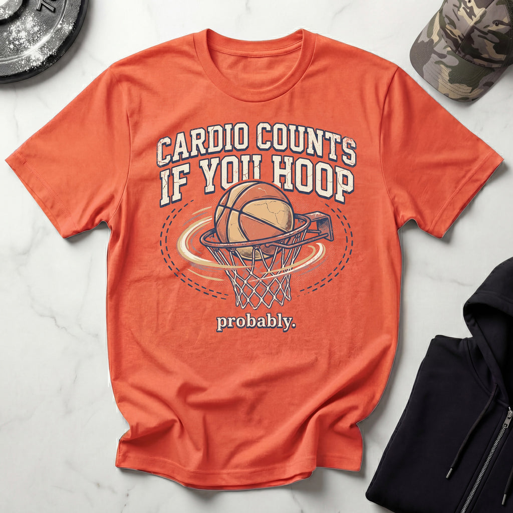 Basketball Hoop Cardio Graphic Gym T-Shirt
