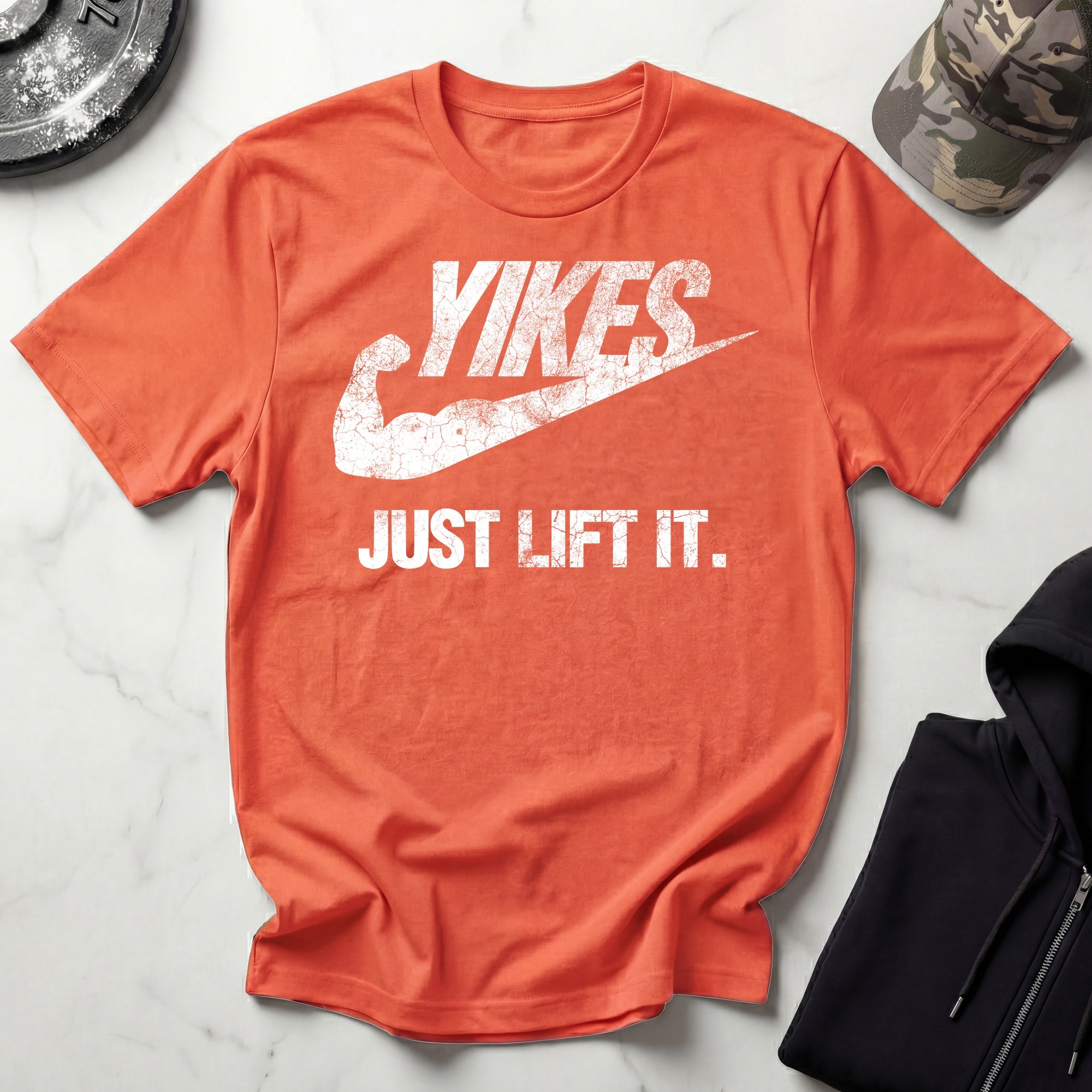 Yikes Just Lift It Vintage Gym T-Shirt