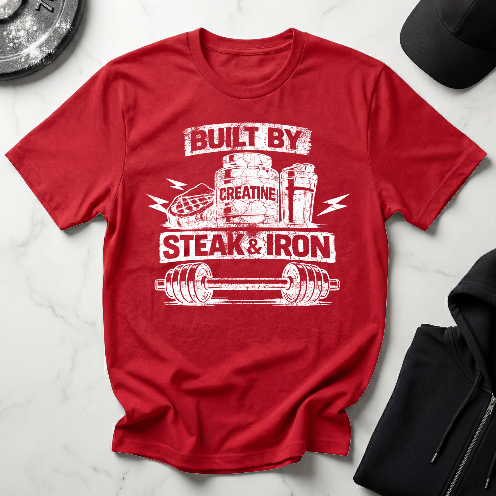 Built By Steak & Iron Dark Tee