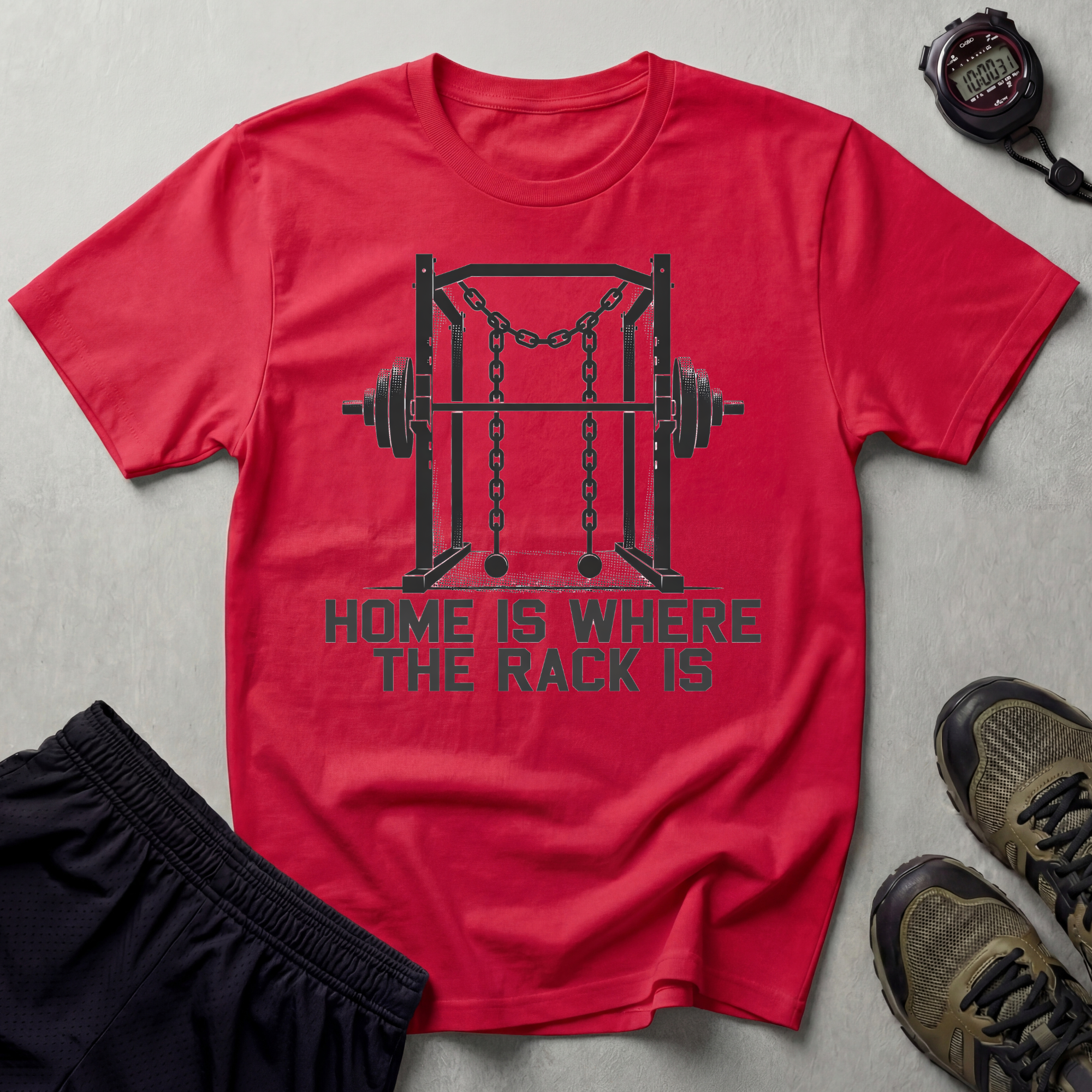 Home Is Where The Rack Is Gymwear T-Shirt
