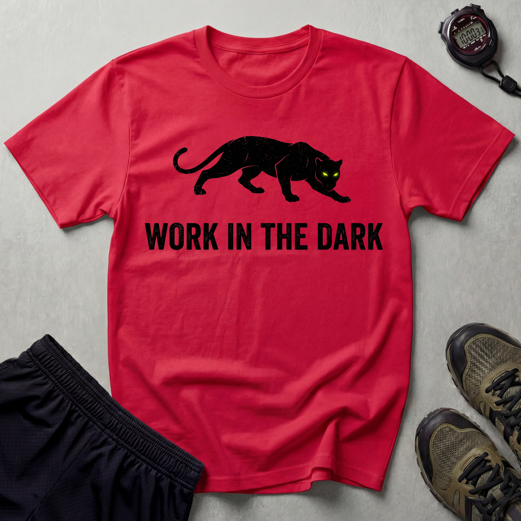Work In The Dark Panther Gym T-Shirt