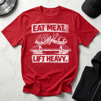 Eat Meat Lift Heavy Dark Tee