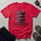 Stack The Desk Weight Plates Gym T-Shirt