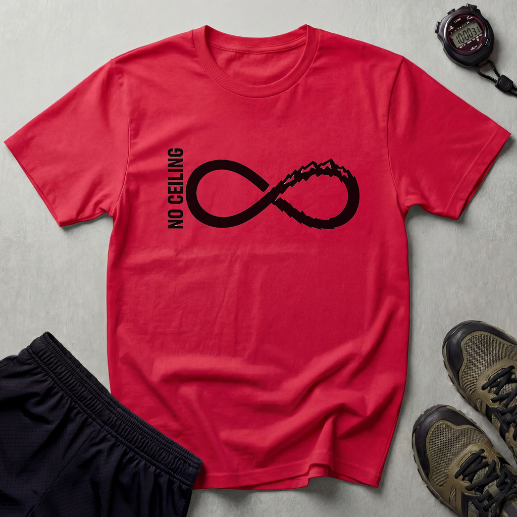 No Ceiling Infinity Rock Climbing T-Shirt