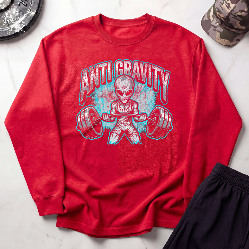 Anti Gravity Alien Gym Crewneck Sweatshirt