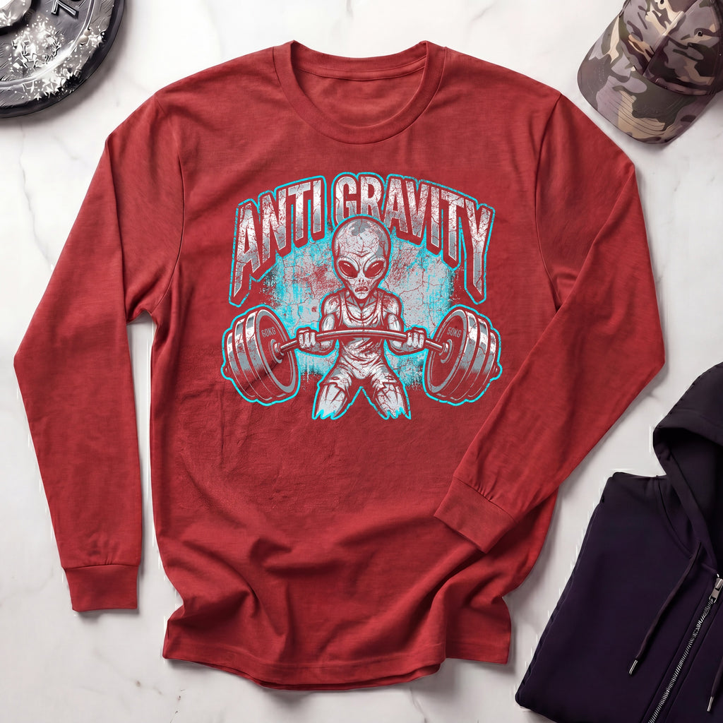 Anti Gravity Alien Long Sleeve Gym Tee