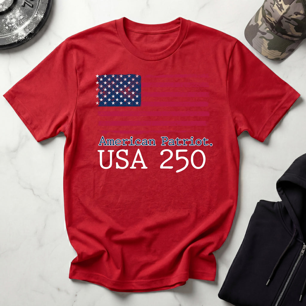 American Patriot 250 Stars and Stripes Vintage Gym T-Shirt