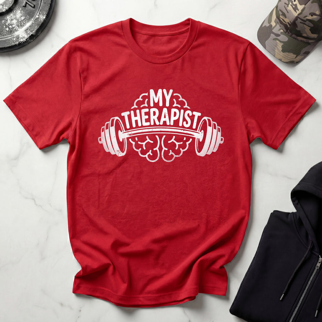 Barbell Therapist Gym T-Shirt