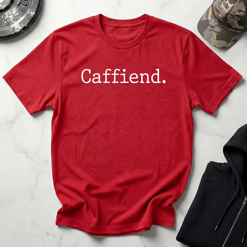 Caffiend Type Retro Gym T-Shirt