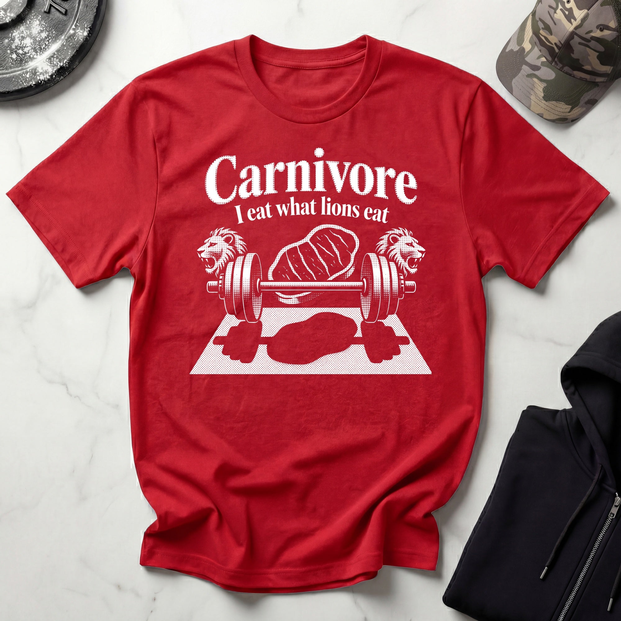 Carnivore Diet Barbell Gym T-Shirt