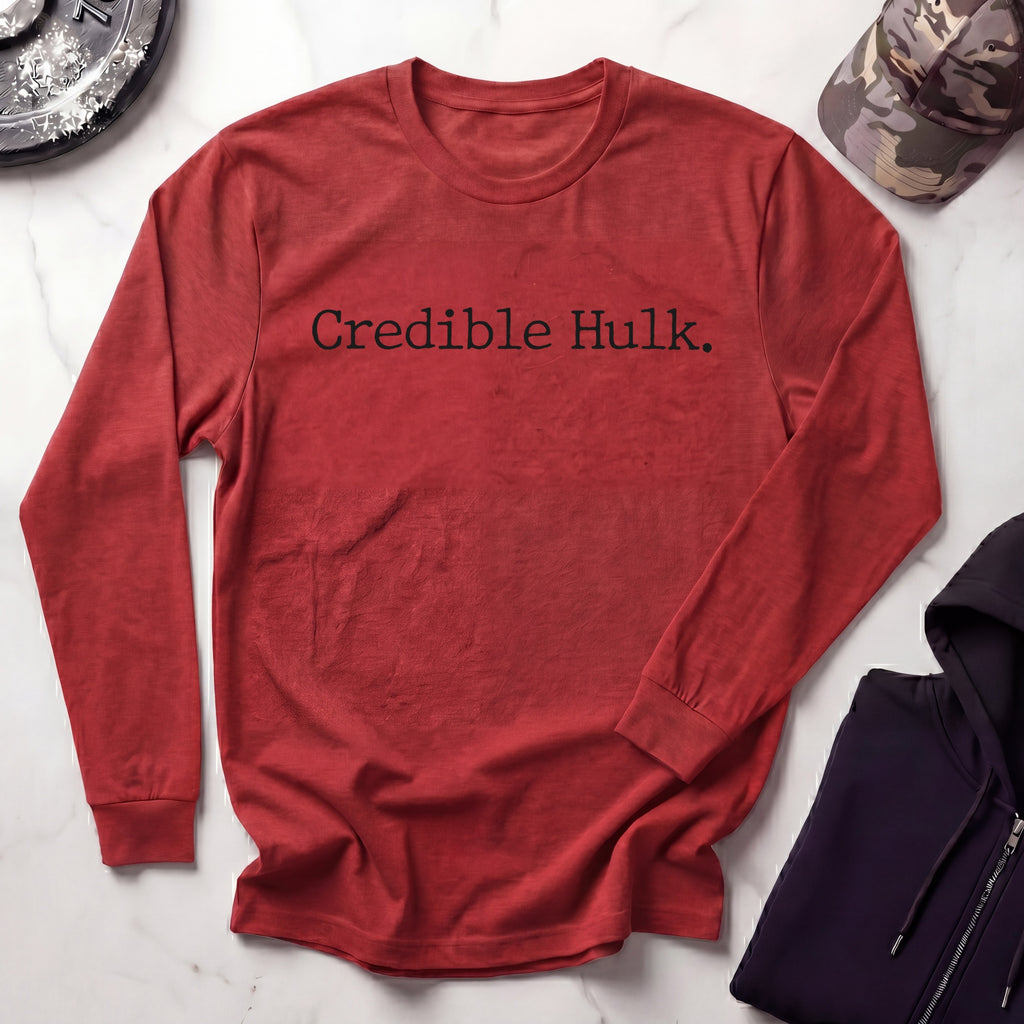 Credible Hulk Retro Long Sleeve Gym Tee