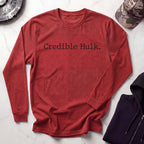 Credible Hulk Retro Long Sleeve Gym Tee