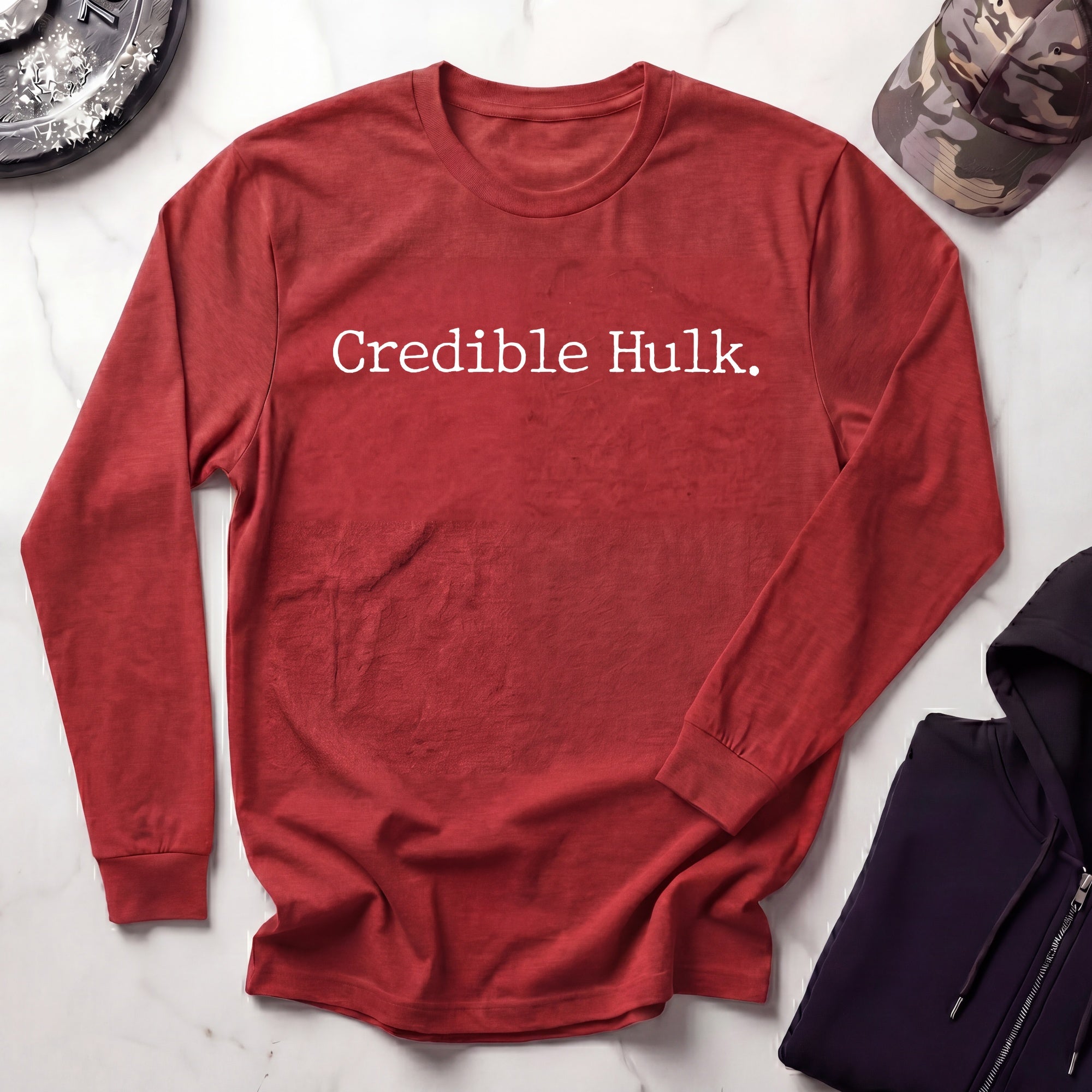 Credible Hulk Vintage Long Sleeve Gym Tee