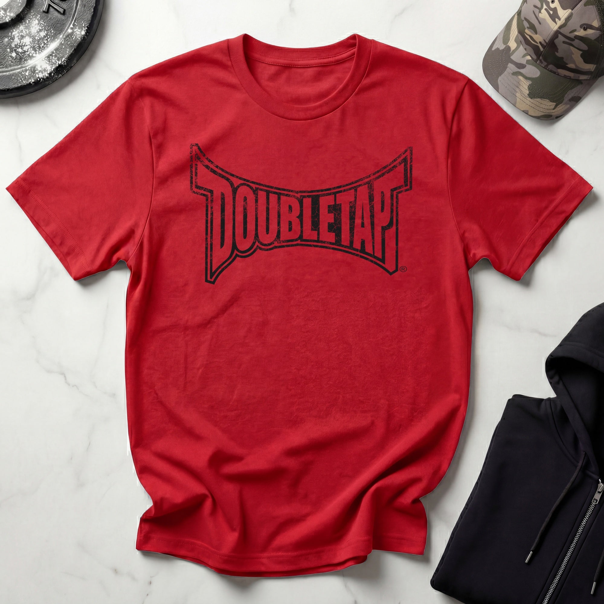 DoubleTap Graphic Vintage Gym T-Shirt