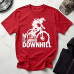 My Life Is Going Downhill MTB Gym T-Shirt