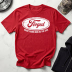 Forged In The USA Logo Vintage Graphic Gym T-Shirt