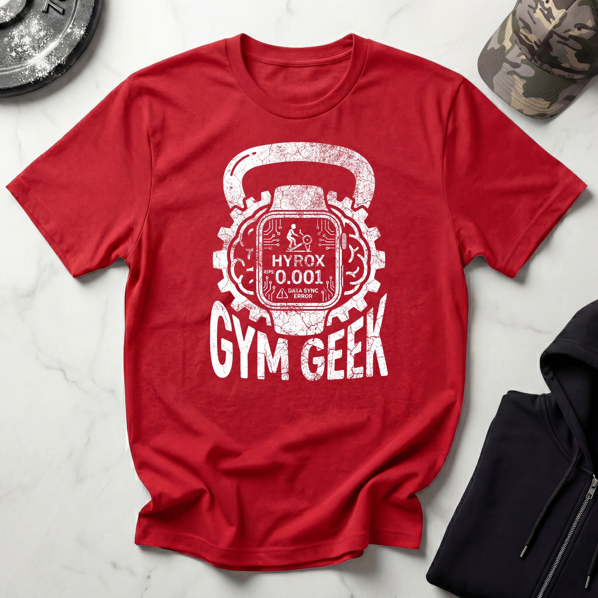 Gym Geek Kettlebells Vintage Gym T-Shirt
