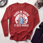 Hang In There Graphic Long Sleeve Gym Tee