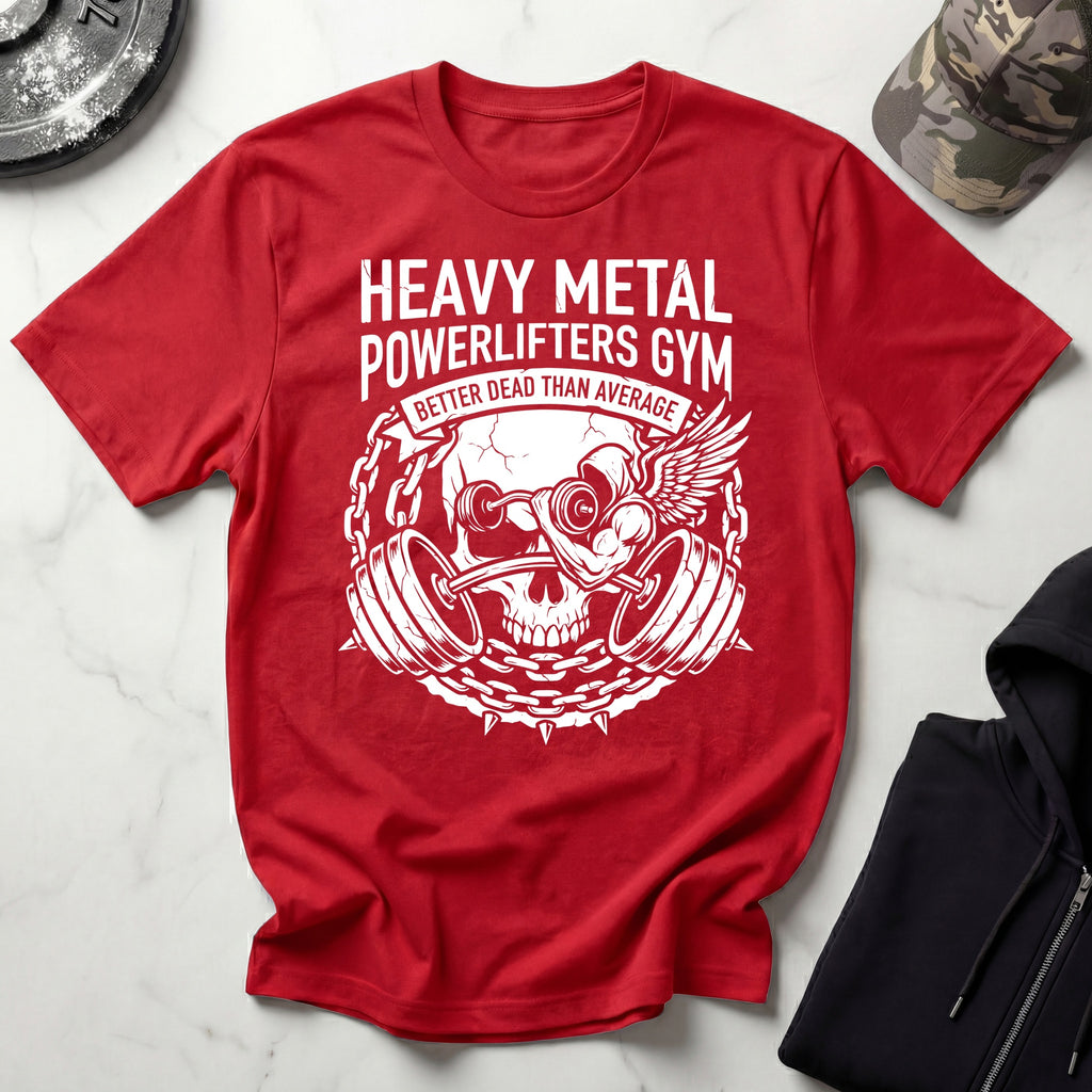Heavy Metal Powerlifters Club Great Graphic Gym Tee