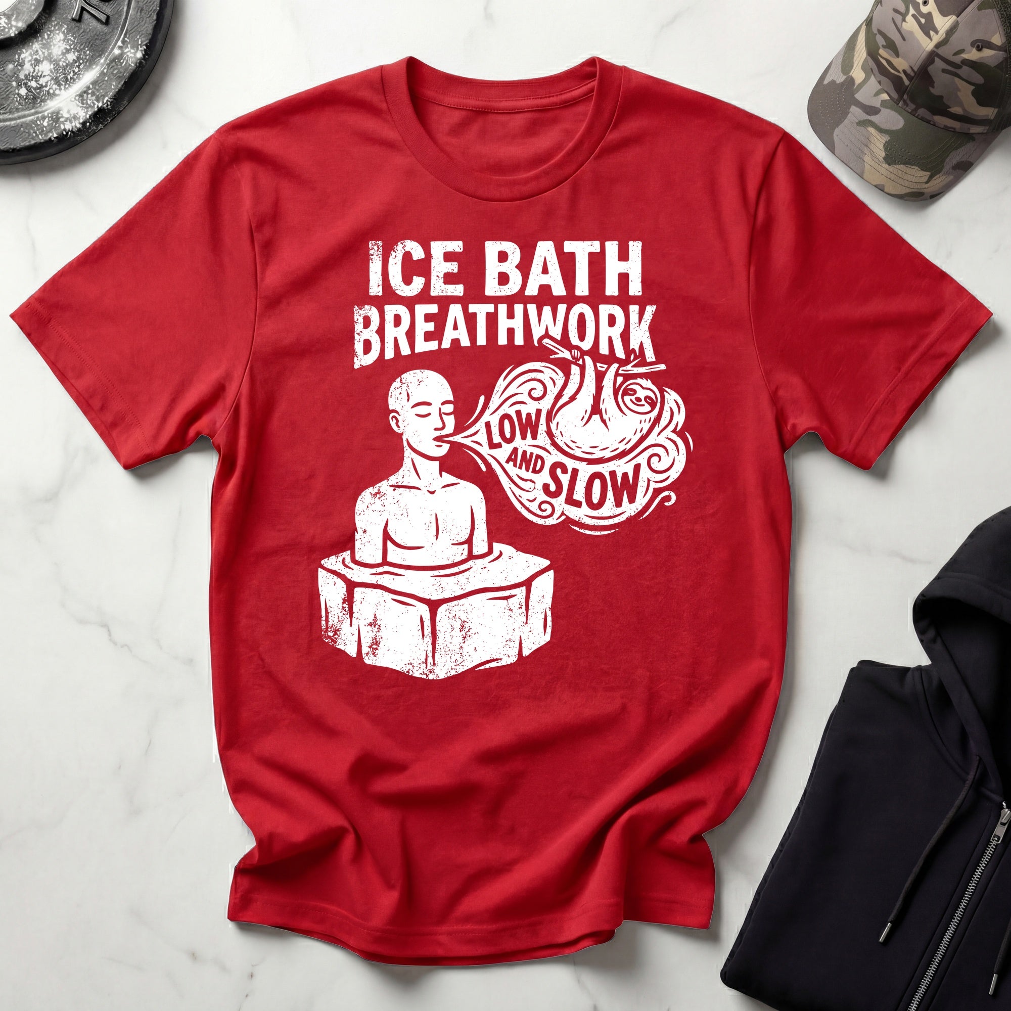 Ice Bath Breathwork Vintage Gym T-Shirt