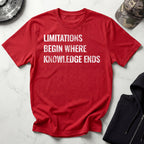 Knowledge Limitation Graphic Gym T-Shirt