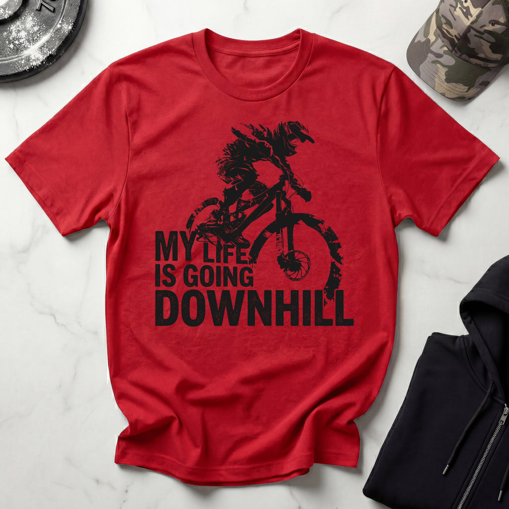 MTB Downhill Vintage Graphic Gym T-Shirt