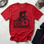 MTB Downhill Vintage Graphic Gym T-Shirt
