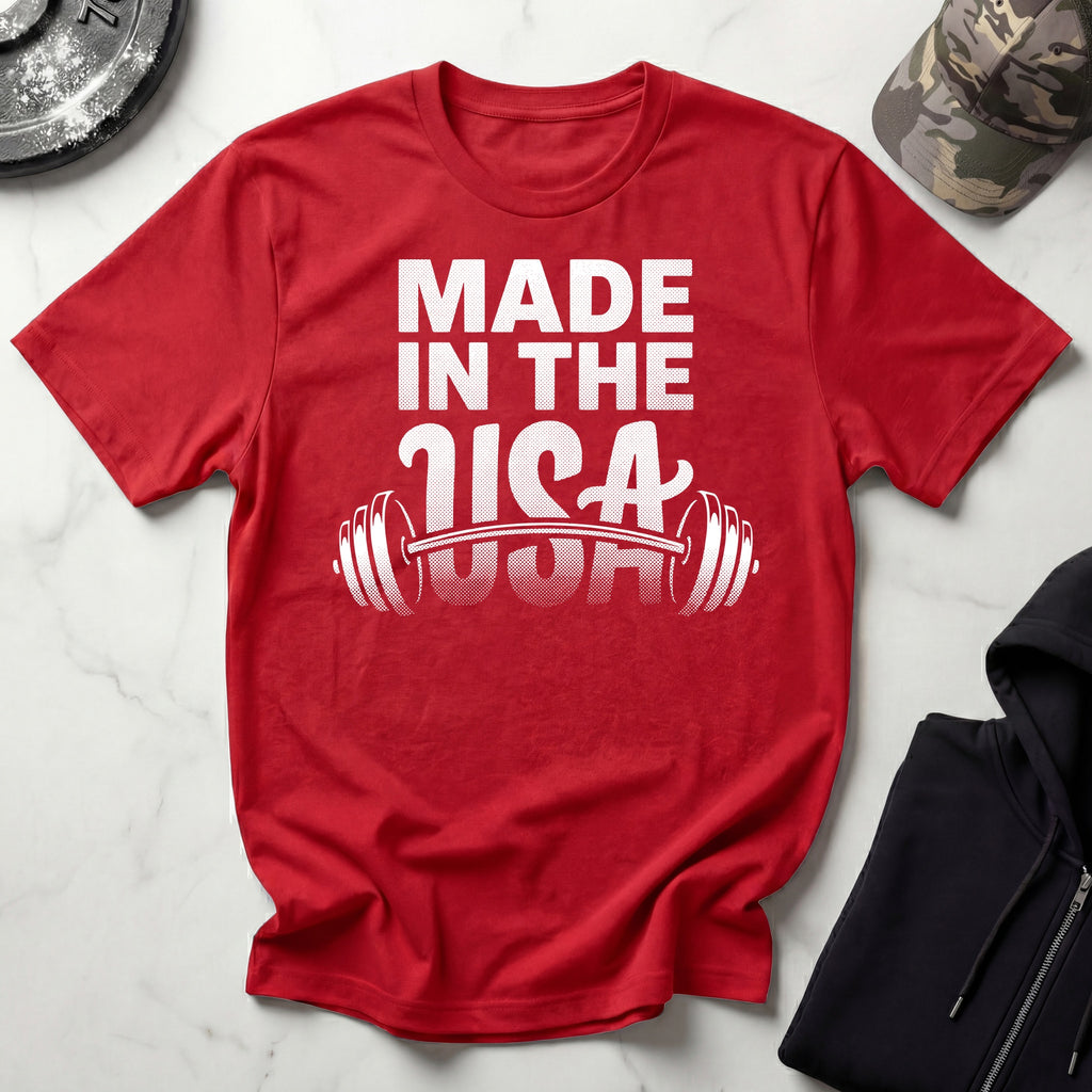 USA Weights Training Retro Gym T-Shirt