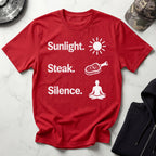 Sunlight Steak Silence Neuro Health Gym T-Shirt